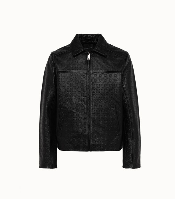 DAILY PAPER: SILENCE MONOGRAM JACKET IN LEATHER
