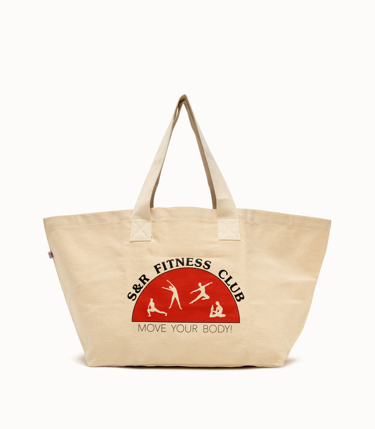 Sporty Rich S R Fitness Club Tote Bag Color White Playground