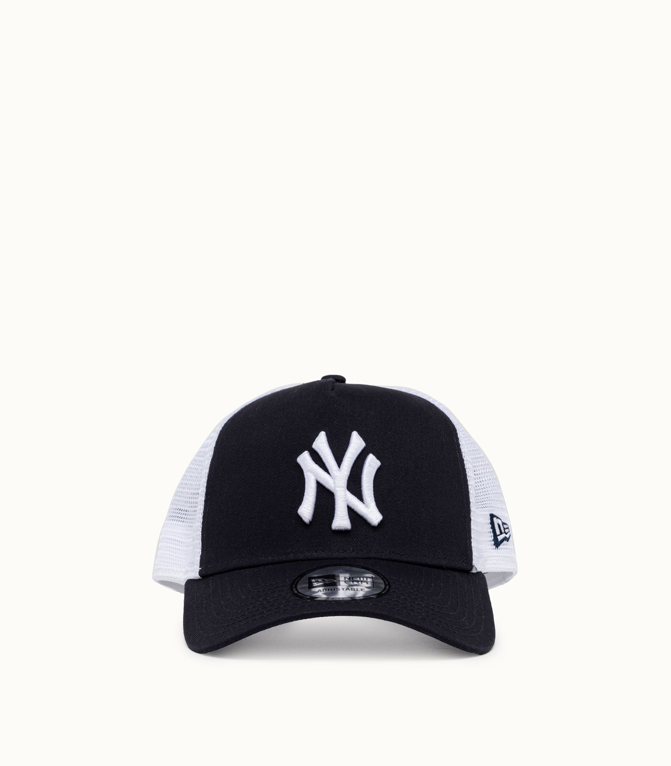 NY Yankees New Era All Black Clean Trucker Cap
