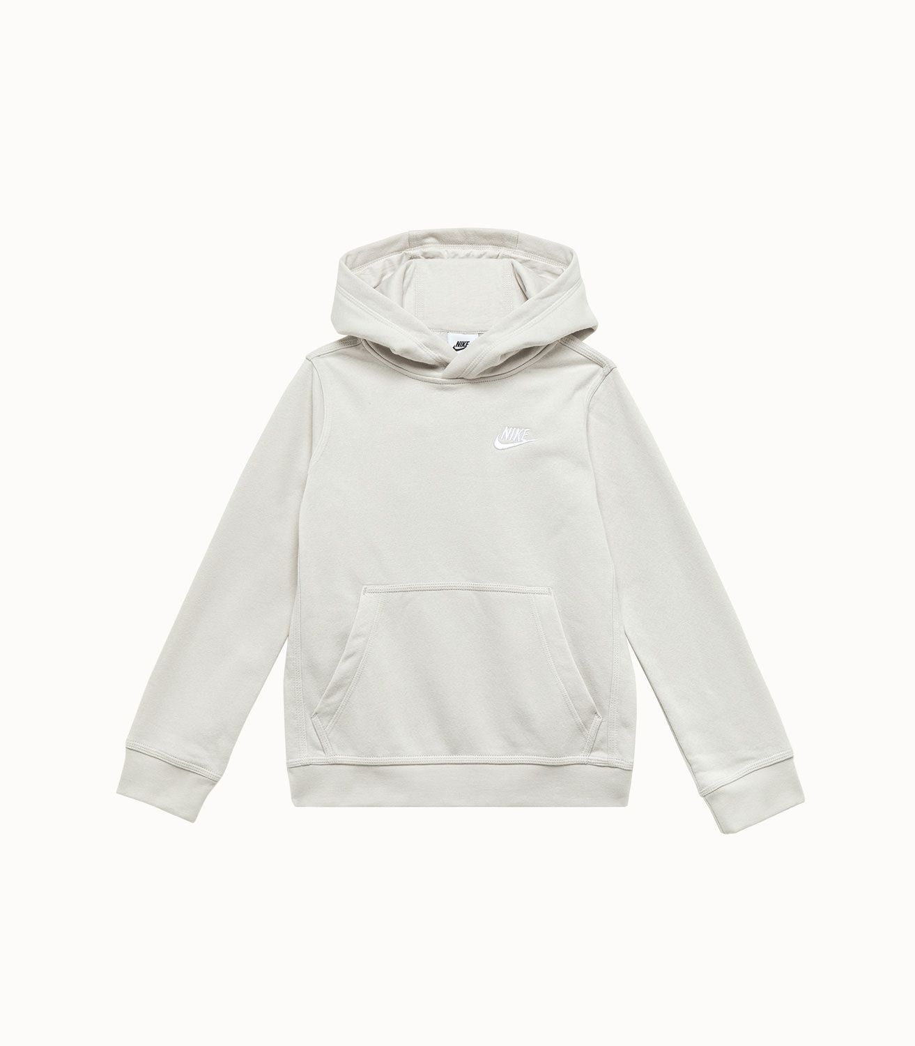 cream colored nike sweatshirt