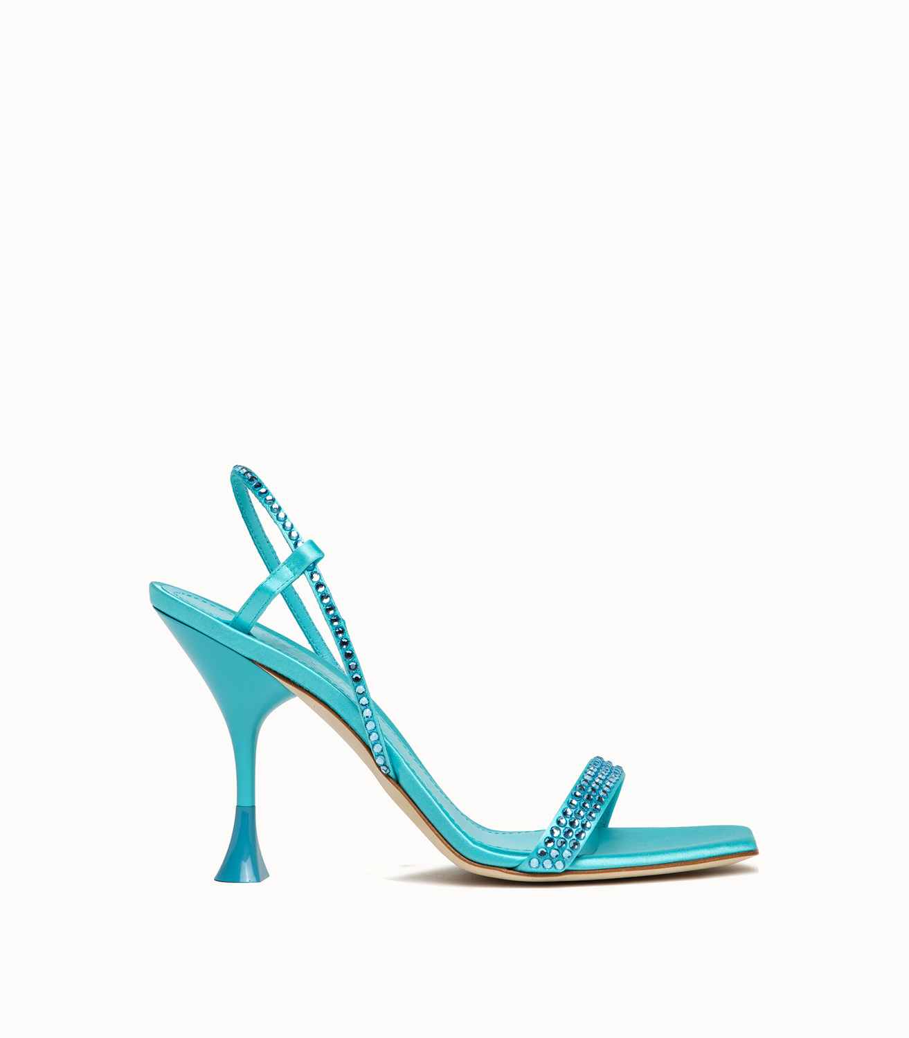 3JUIN ELOISE SANDALS WITH TURQUOISE RHINESTONES Playground