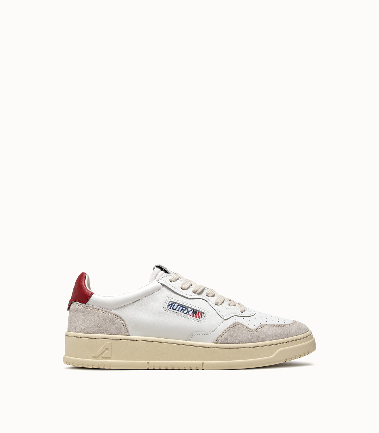 AUTRY LOW SNEAKERS COLOR WHITE RED 