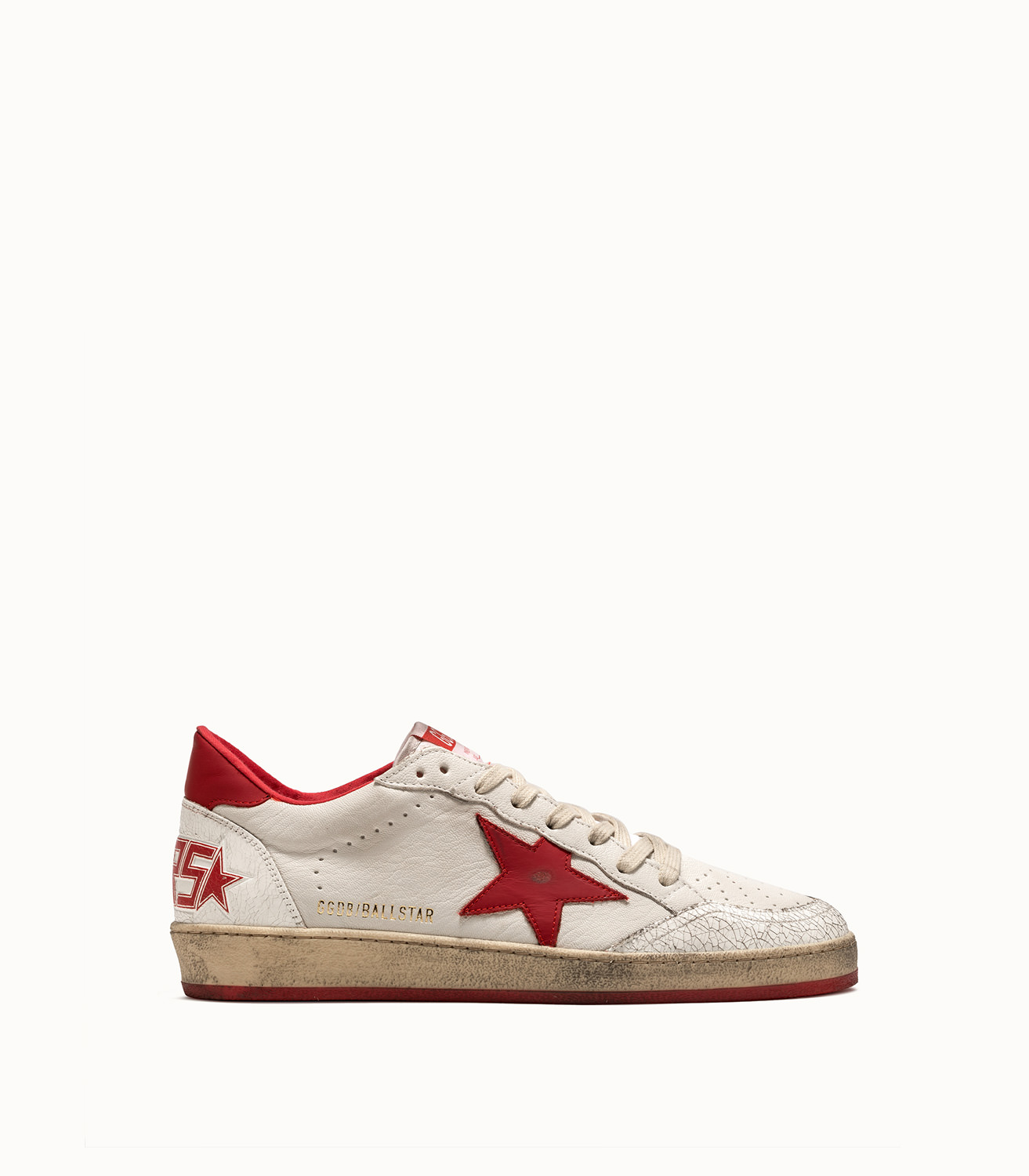 golden goose sneakers with red star
