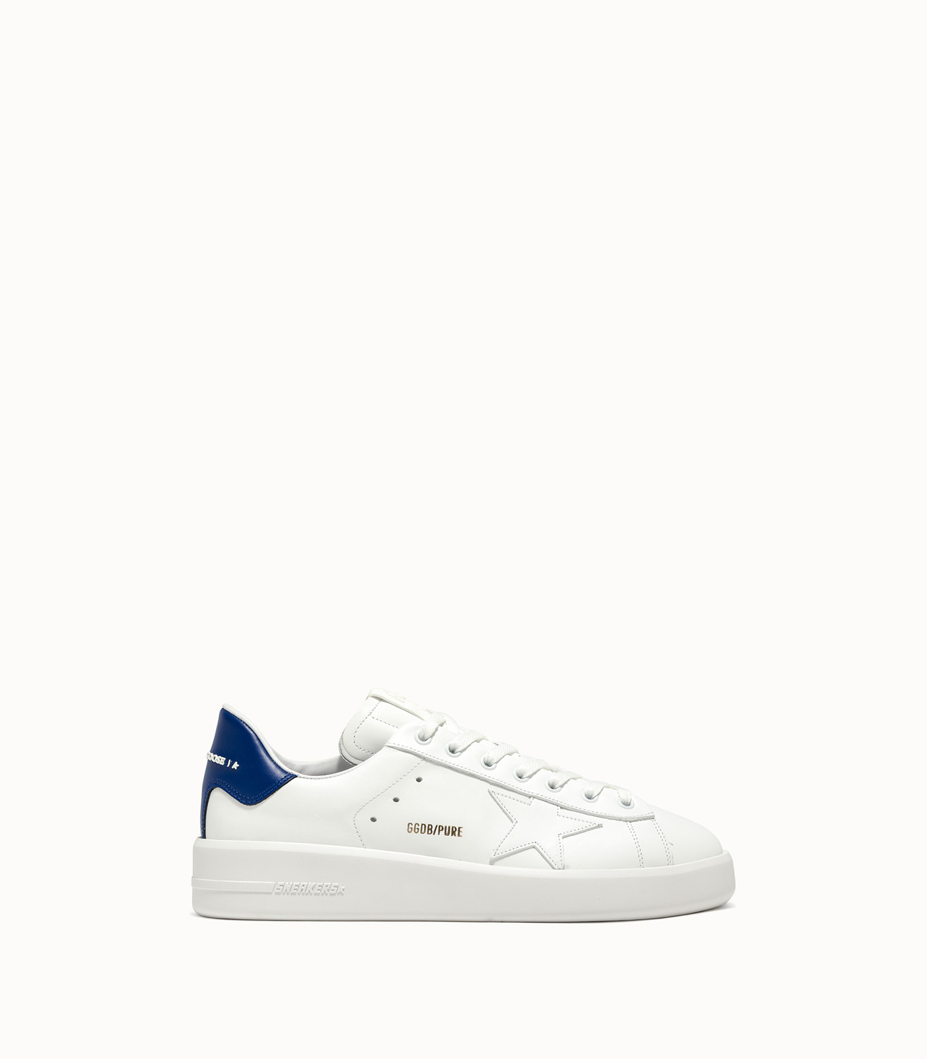 GOLDEN GOOSE DELUXE BRAND PURE STAR SNEAKERS COLOR WHITE BLUE | Play