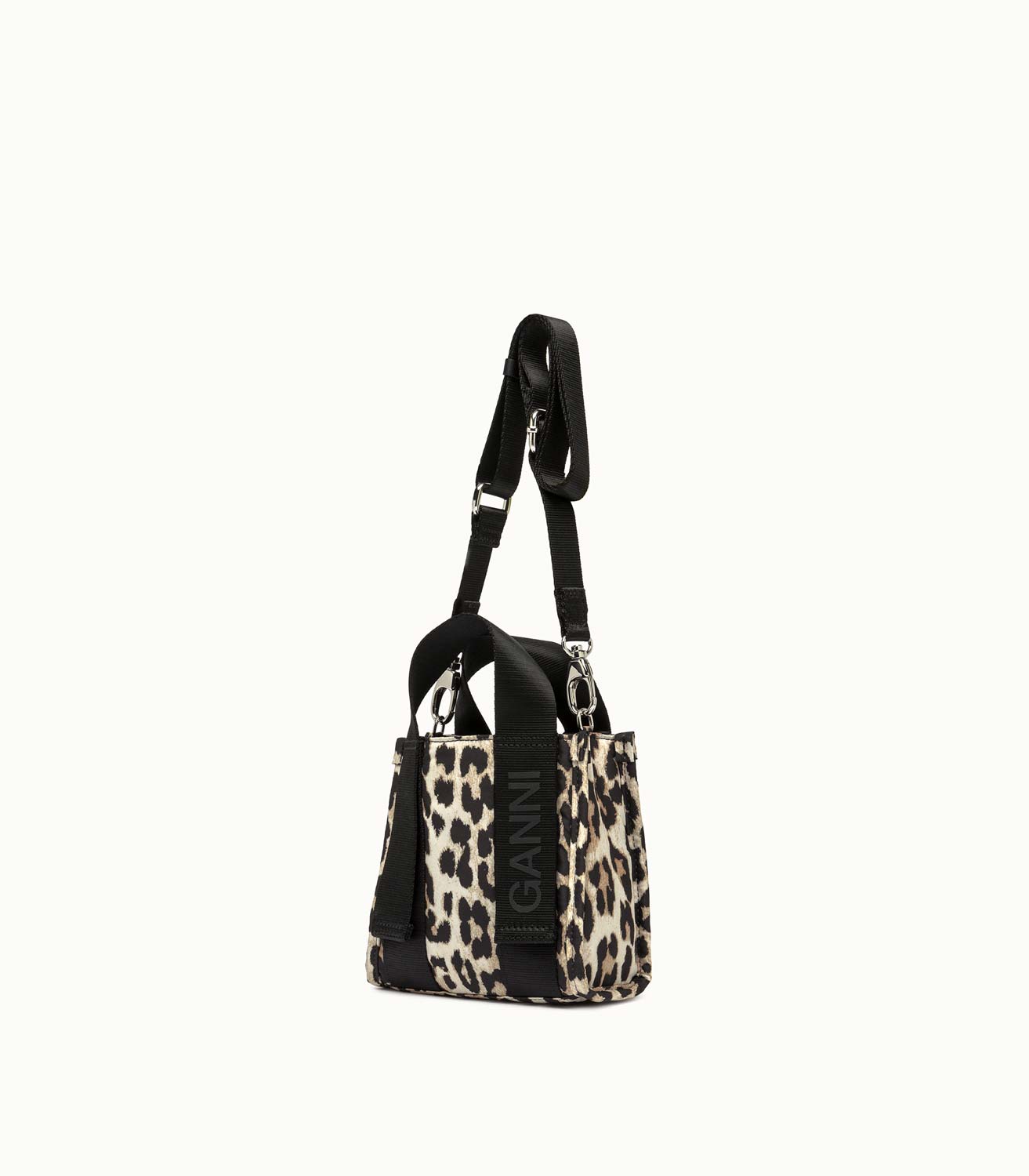 Black Printed Mini Tote Purse