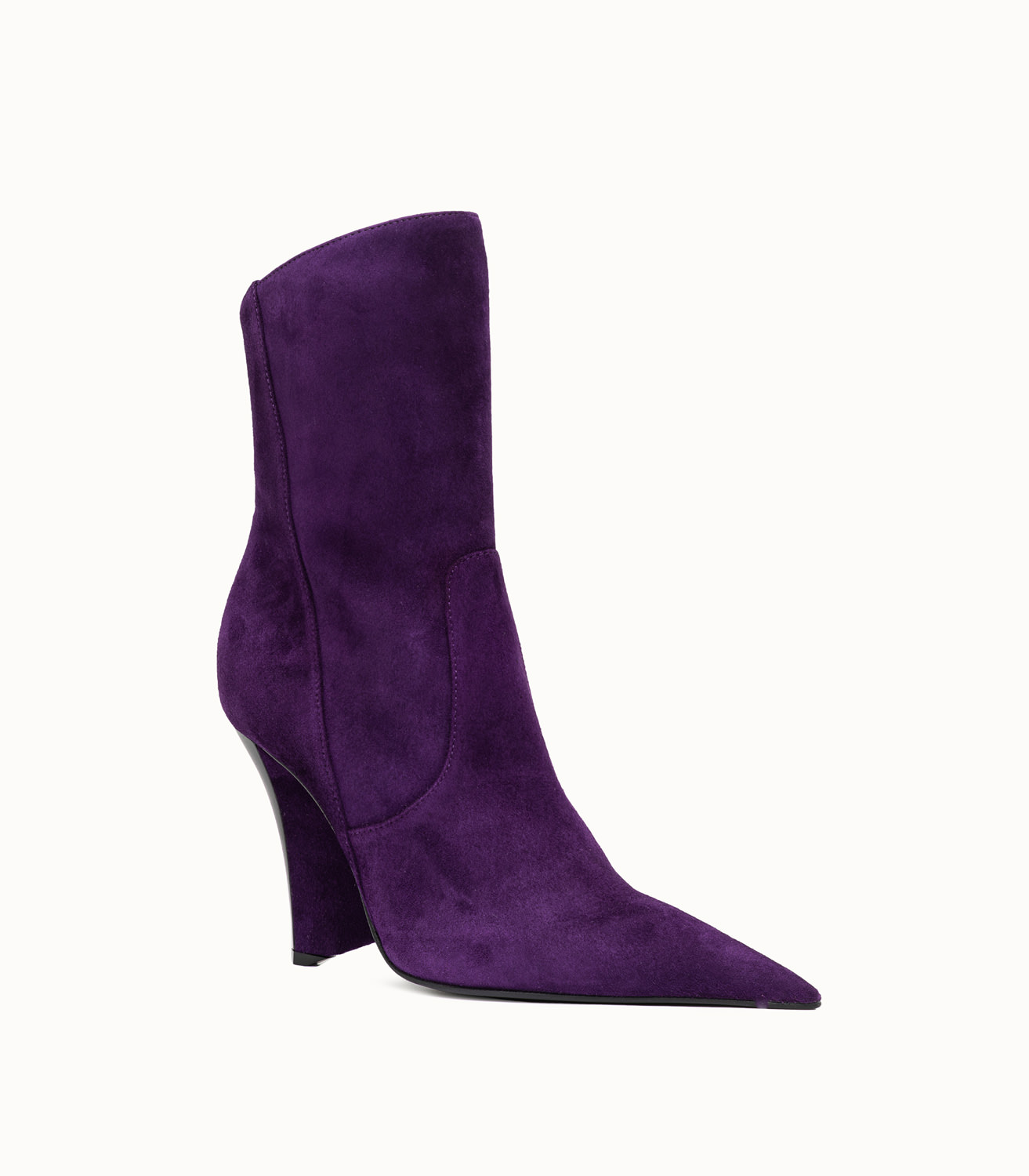 Dark deals purple booties