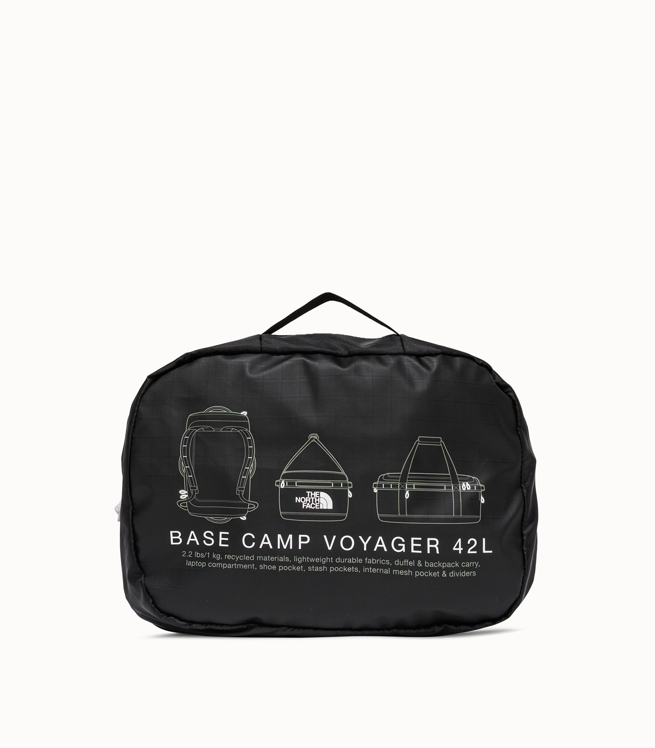 The North Face Base Camp Voyager Medium Duffle Bag Color Black Pla