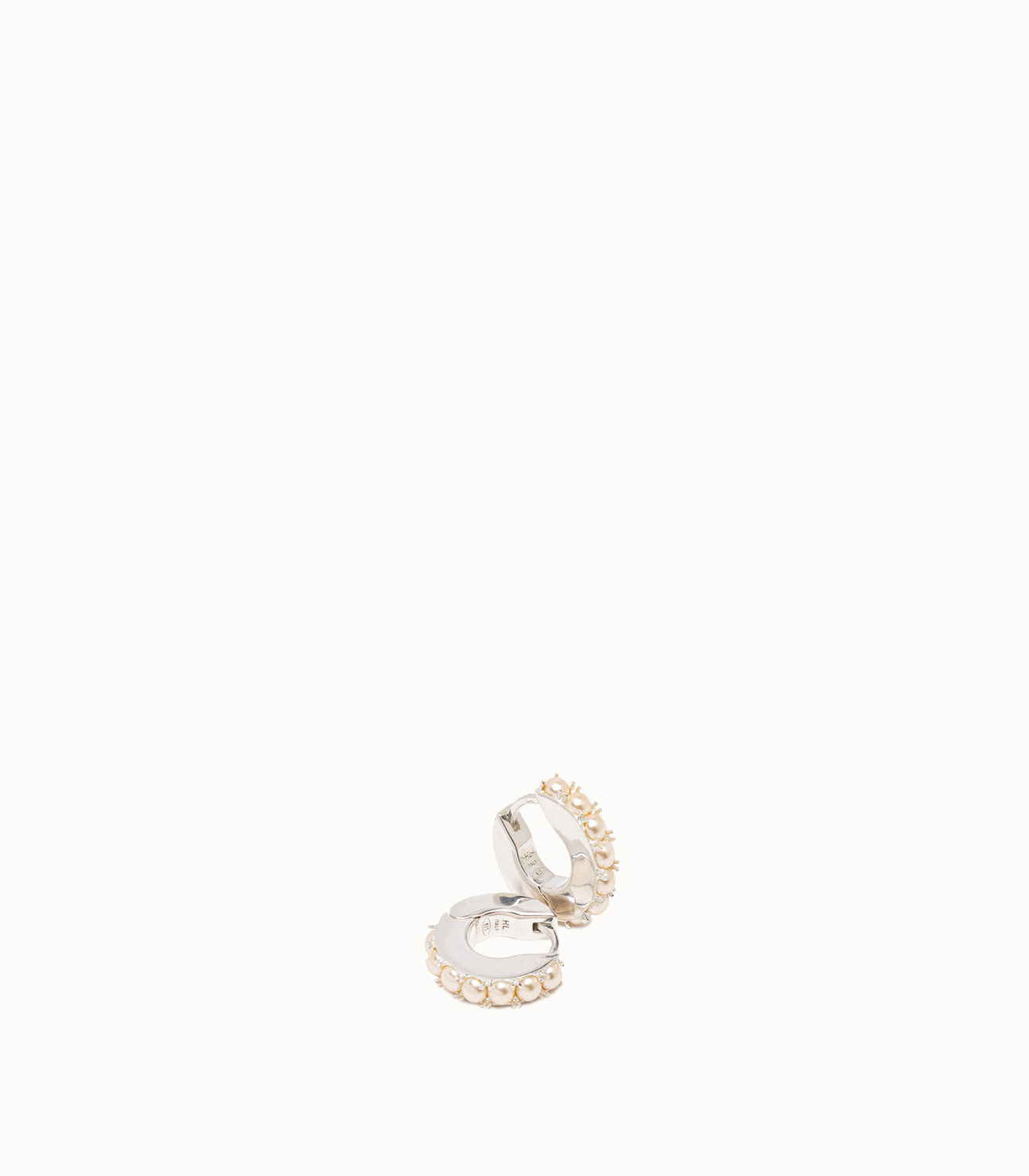 Hatton Labs Pearl Eternity Hoop Earrings イヤリング-